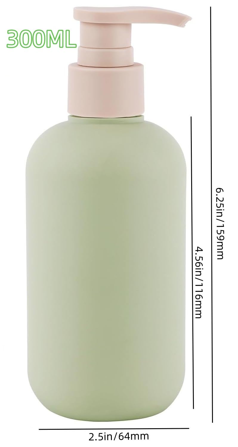 Lot De 4 Flacons Souples De Voyage Avec Pompe Et Bouchon Rabattable - 200ml Et 260ml - Rose Et Bleu