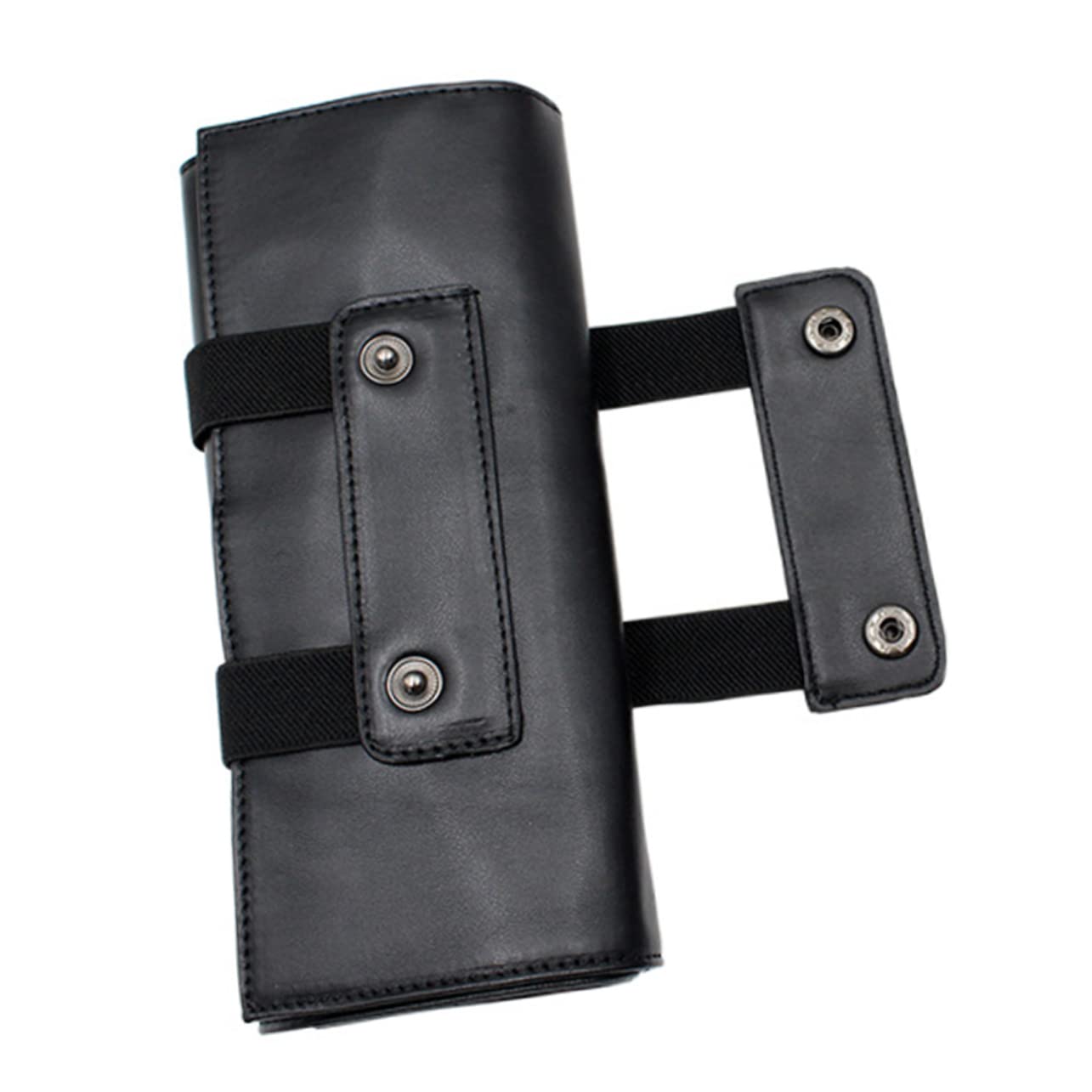 Borsa Parrucchiere in Pelle Pu Minimalista Nera, Custodia Portatile per Forbici da Barbiere per Attività Outdoor e Viaggi di Lavoro