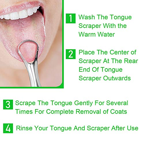 Stainless-Steel-Tongue-Scraper-Cleaner-Fresh-Breath-Tongue-Scrapers-Medical-Grade-Metal-Tongue-Scraping-Cleaner-with-Carrying-Case-for-Oral-Care-Better-Dental-Hygiene-Pack-of-2