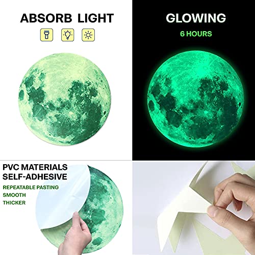 Estrellas y Luna que Brillan en la Oscuridad 893 Piezas miniatura 3