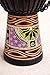 JIVE BRAND Djembe Bongo Congo African Mahogany Wood Drum With Heavy Base Goat Skin Head - Professional Quality 16