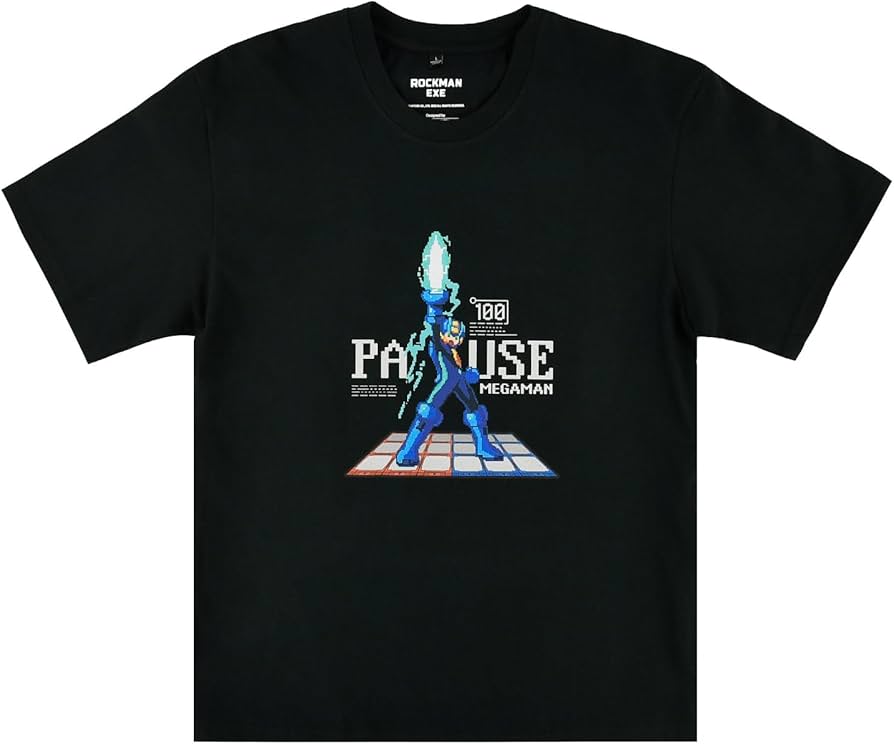 Amazon.co.jp: FANTHFUL ロックマンエグゼ FP013RME23 Tシャツ[黒] S