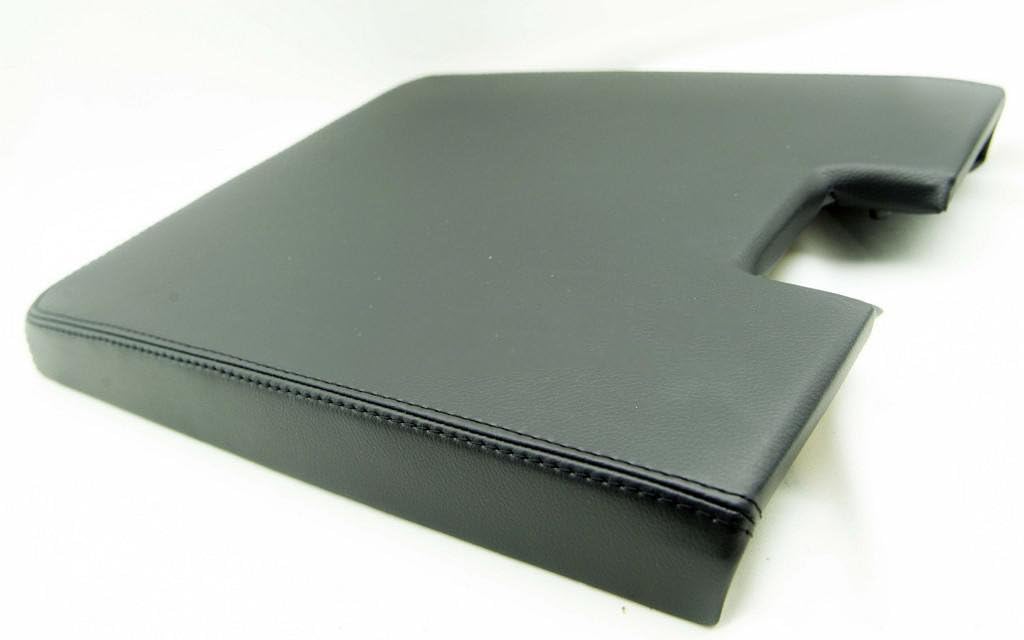 Fits 2007-2013 Chevy Silverado, Suburban, Yukon Synthetic Black Leather Console Armrest Cover . (Vinyl Part Only)