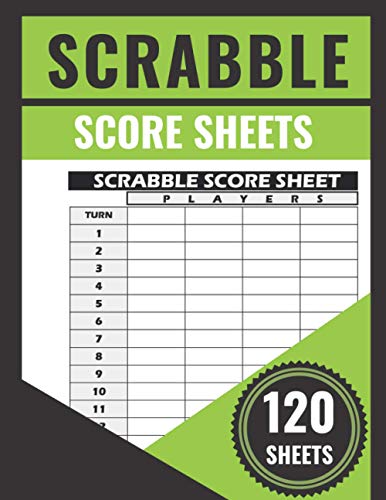Scrabble Score Sheets: 120 Score pads for Scrabble game | Score...