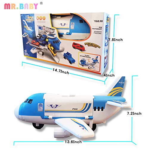 image for Mr.baby Toy Airplane Set, 3+Year Old Boy and Girl Transport Cargo Airp