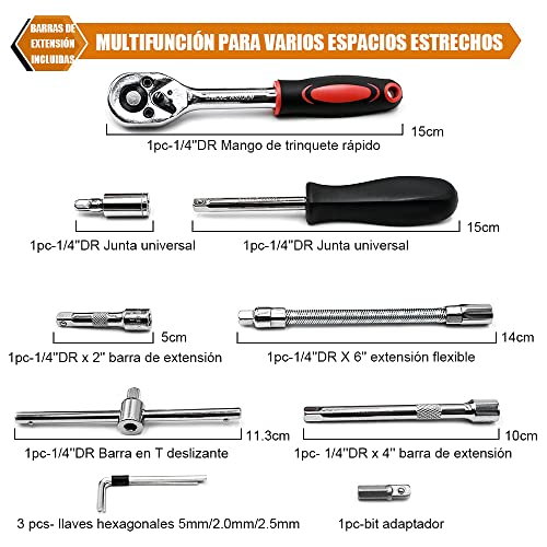 Herramientas Automotrices, Tools matraca y dados Marca Free wolf (3)