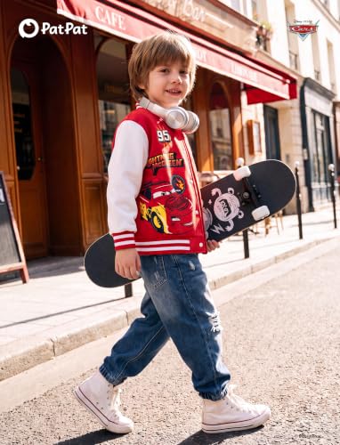 Image of Disney Girl & Boy Varsity Bomber Jacket Fall Sweatshirt Toddler to Big Kid