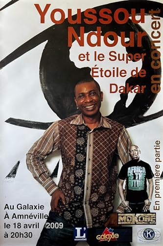Affiche Youssou Ndour 80X120cm revivez l'émotion de la world music en poster