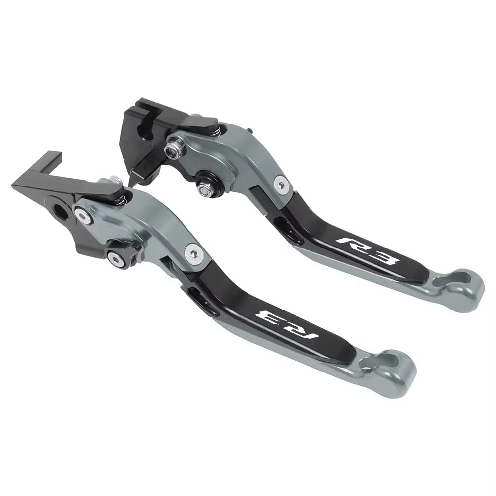 Beqlxta Red Brake Clutch Adjustable Lever​ Motorcycle Accessories Folding Brake Clutch Levers Handlebar Grips For Yzf R3 Yzfr3 2015-2020 For Yzf-R3 Handle Lever