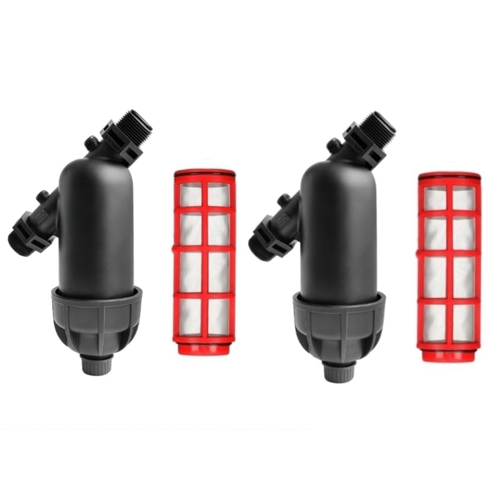 Confezione da 2 filtri a Y per irrigazione a goccia NPT con schermo in acciaio inossidabile, filtro per tubo da giardino in linea da 3/4" e 1" per agricoltura e casa