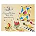 House Of Crafts - Crea il tuo kit per bricolage in vetro colorato, set per hobby per principianti, idea regalo unica con vetro votivo, acchiappasole, striscia di piombo autoadesiva, pennello, tappo a ventosa, arte della finestra, supporto Tealight, immagine