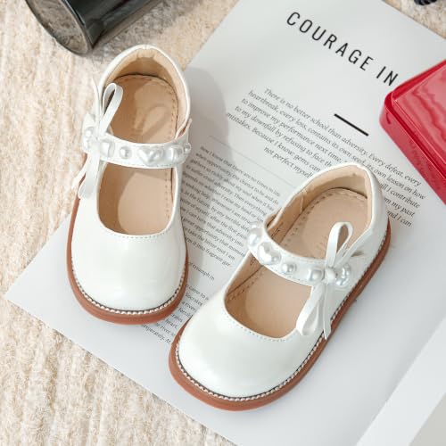 Image of GINFIVE Toddler Girls Mary Jane School Oxford Dress Flat Shoes for Wedding
