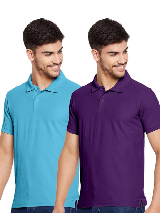 Image of Selvia Men's Solid Regular Fit T-Shirt
