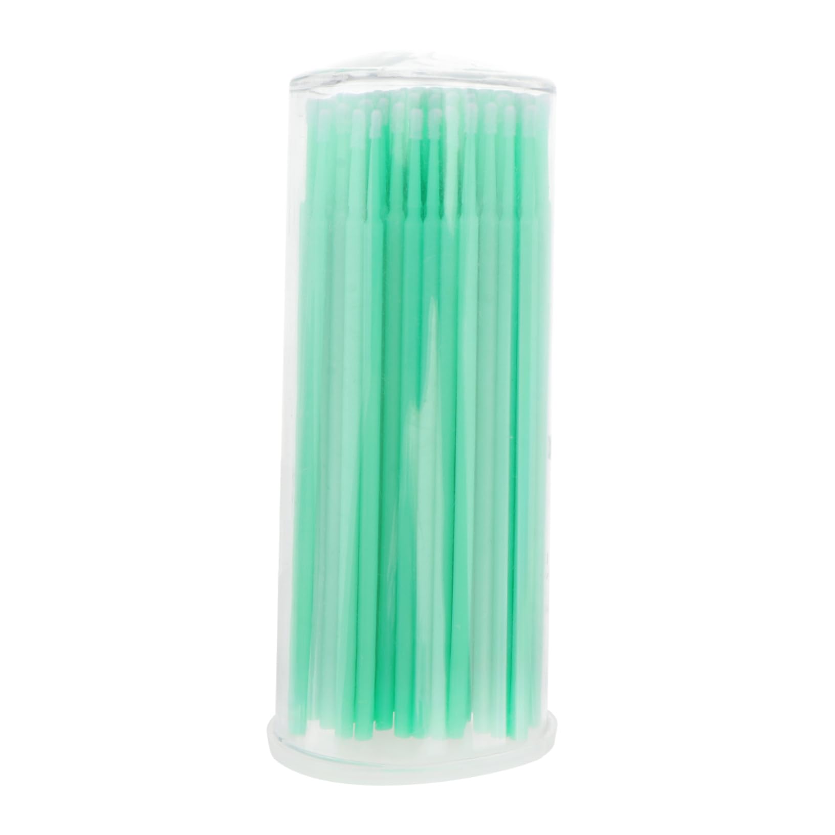 FOYTOKI 100pcs Green Disposable Eyelash Extension Applicators Lash Tweezer Eyelash Remover Brush Mascara Tools