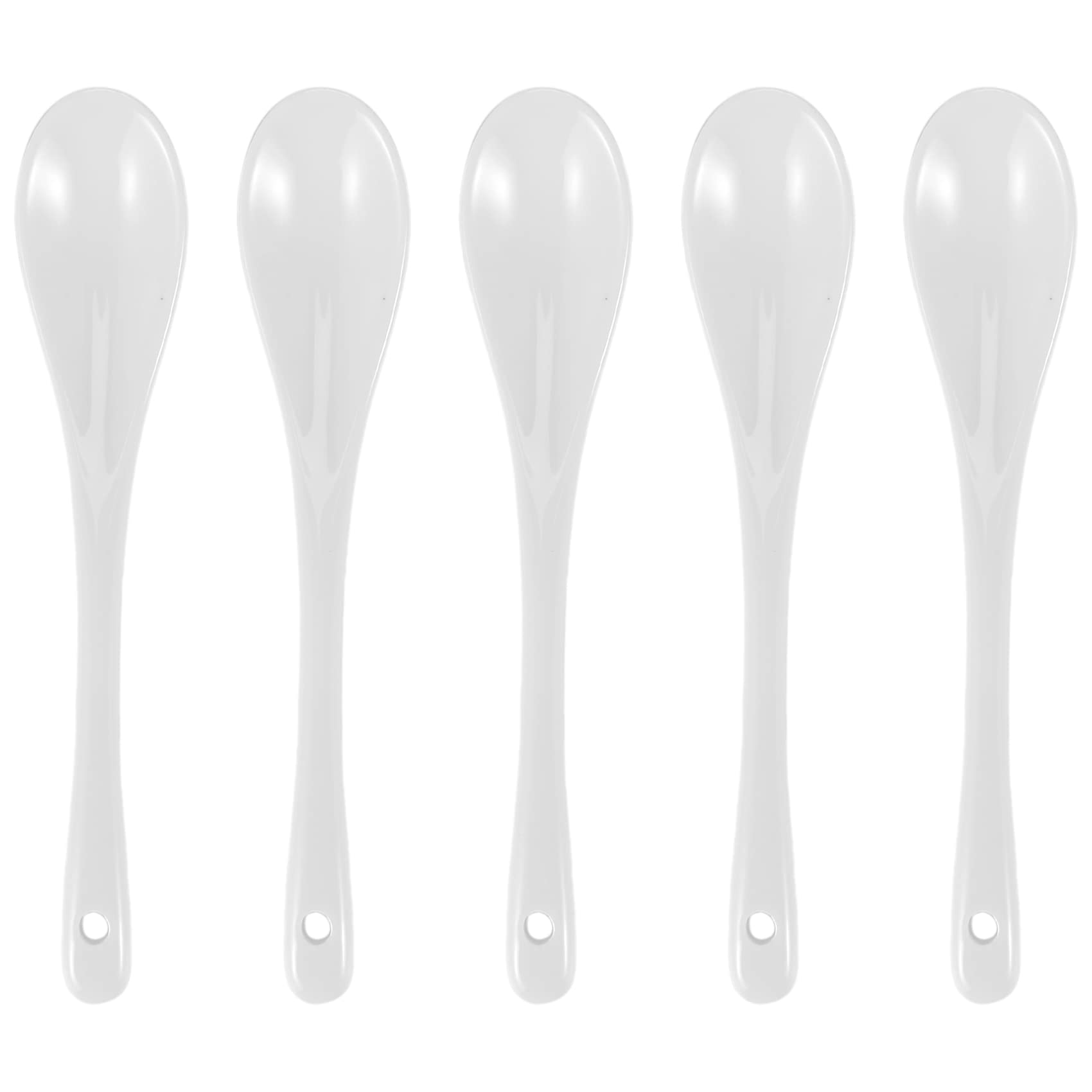 Aboiledy 5 Pieces White Porcelain Eggs Lionon Ceramic Spoon Coffee Sonage Dessert Löfer Mocha Dip Serving Lions