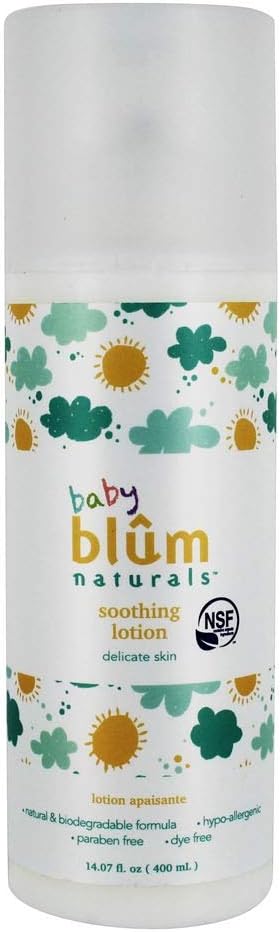Blum naturals baby soothing lotion 14.07 fluid ounce, White, 14.07 Fl Ounce