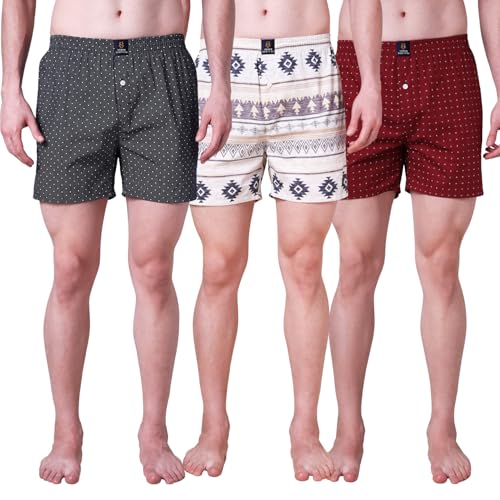 Image of Urban Scottish Ultra-Comfortable Men's Boxer Pants - 100% Cotton Material with A Stylish Print - Soft and Stretchy Elastic Waist Band - Dynamic Movement and Hardwearing Stitching - Breathable with A Gentle Snug Fit