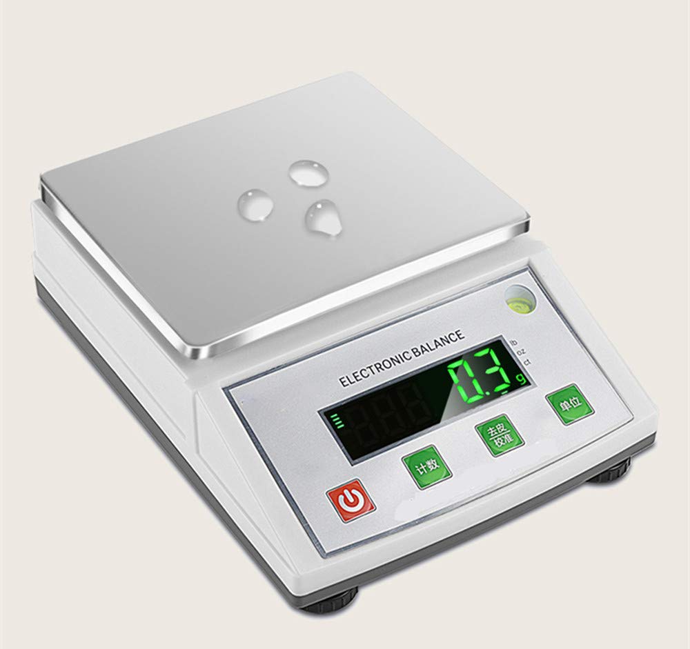 Bilancia analitica digitale da laboratorio da 0,01 g, bilancia elettronica, bilancia da laboratorio, bilancia di precisione, bilancia per laboratorio, gioielli, oro (spina 220 V UE/UK/AU, 50 HZ, MAX