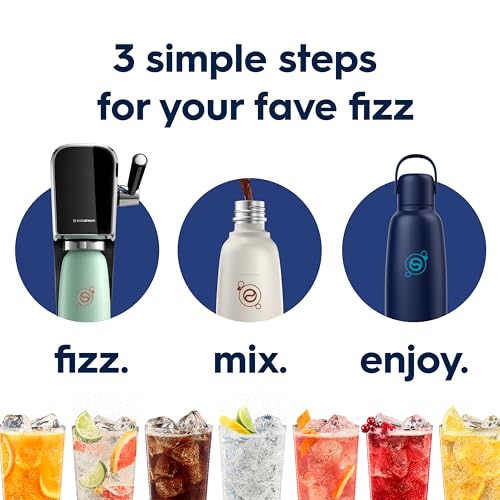 Image of sodastream Fizz & Go Cool - All Metal Bottle (Blueberry) Carbonating Bottle Capacity, 0.9L