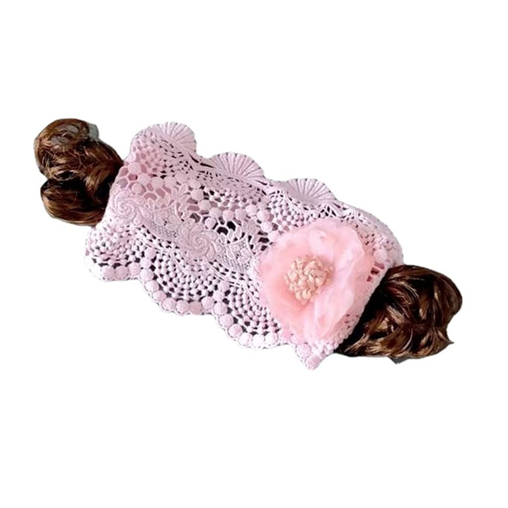 for Creative Baby Girl Headband Bangs Curly Wig Hairband for Toddler Photograhy