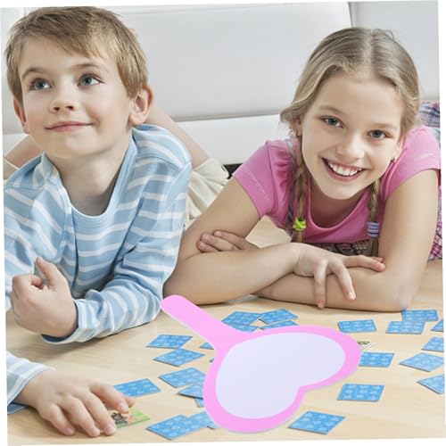 3Pcs Tableros borrables con forma de corazón rosa miniatura 7
