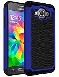 Galaxy J2 Prime Case,Galaxy Grand Prime Plus Case,ANLI(TM)[Shock Absorption] Drop Protection Hybrid Dual Layer Armor Protective Case Cover for Samsung Galaxy J2 Prime/Galaxy Grand Prime Plus Deep Blue