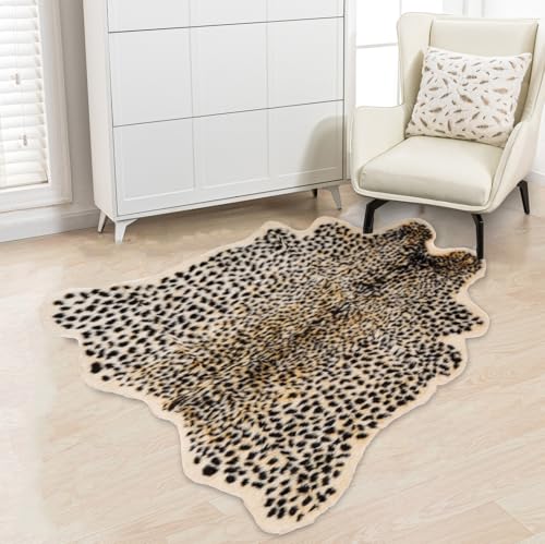 Tapete decorativo con diseño de leopardo 160x201 cm miniatura 3