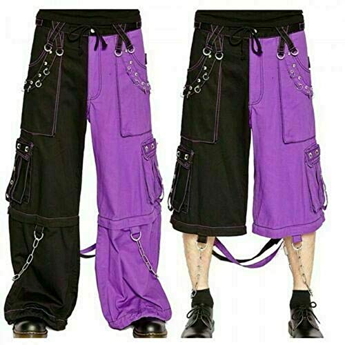 Men's Black Gothic Jeans Apocalyptic Cyber Concert Punk Emo Pants/Pant Shorts/USA3