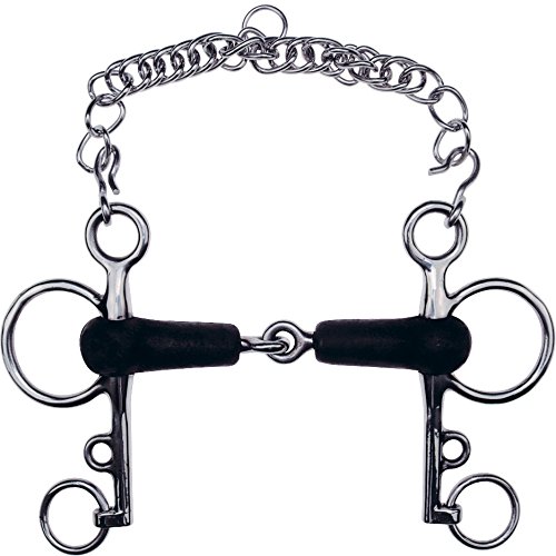 Feeling - Morso per cavallo Pelham, in gomma, spezzato, 135