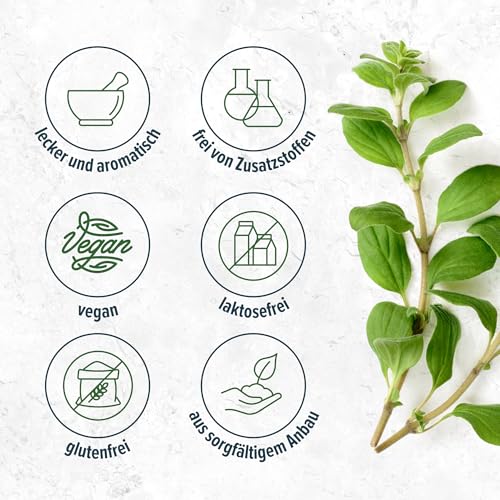 Majoran gerebelt Monte Nativo (250g) - Majoran Tee getrocknet - Marjoram - Schonend getrocknete und aromatische Gewürze ideal zum Kochen und Würzen - Intesives Aroma und Geschmack