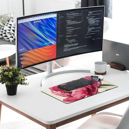 Mouse Pad RLDOBOFE Diseño Flor Melocotón Oscuro 30x60 cm miniatura 6
