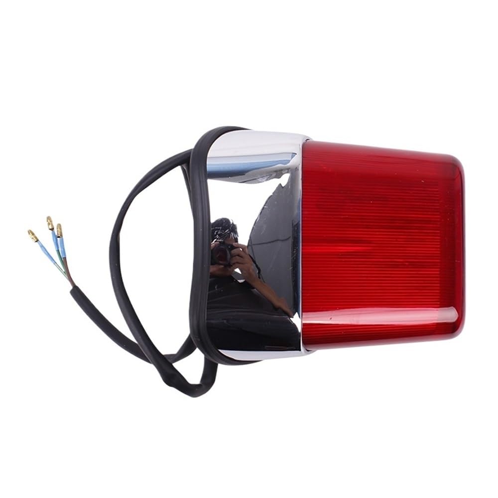 1PC ABS Rosso Moto Posteriore Freno Fanale Stop Lampada Accessori Per Virago XV250 XV400 Targa Fanali Posteriori