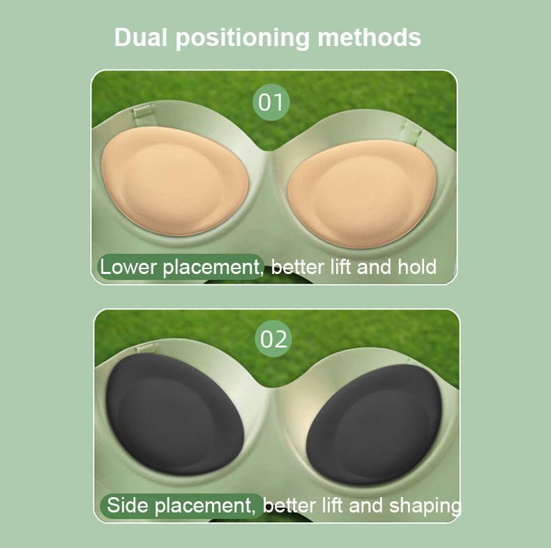 2 Pairs Women Silicone Adhesive Bra Pads Waterproof Push-Up Inserts Reusable Sticky Breast Lift Pads for Swimsuits Bikini Dress - Image 5