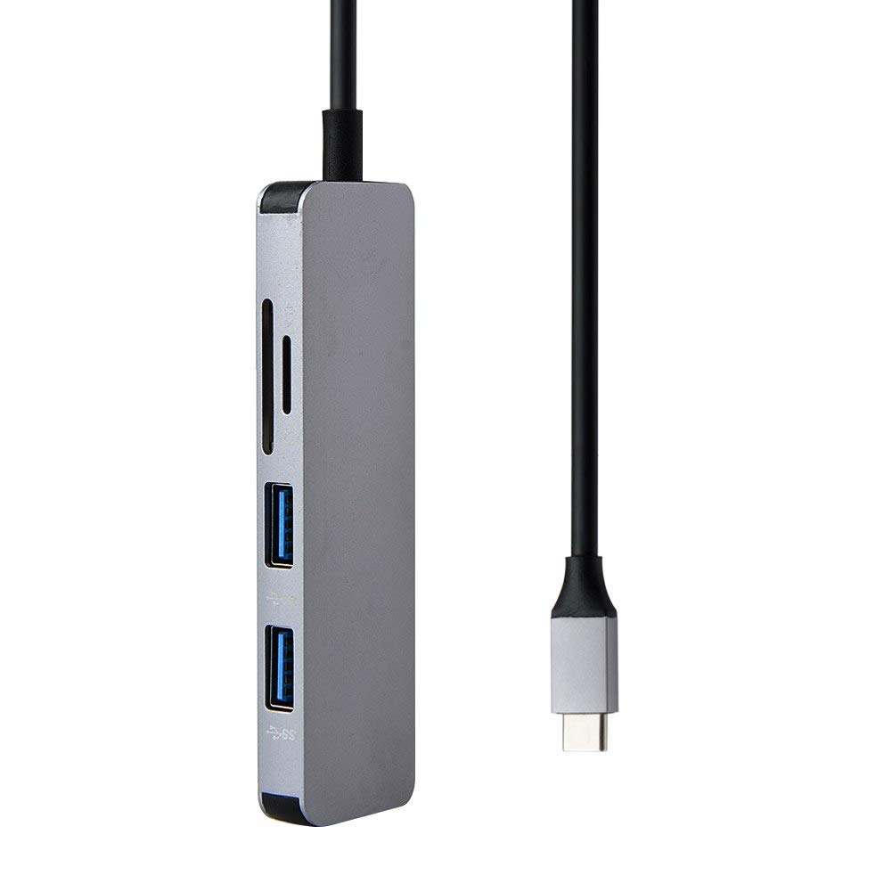 Tobo 5 in 1 USB C Hub with 3 USB 3.0 Port, SD/TF Card Reader Adapter Compatible with Mac-Book Pro Laptops. - TD-284TC-picture-25