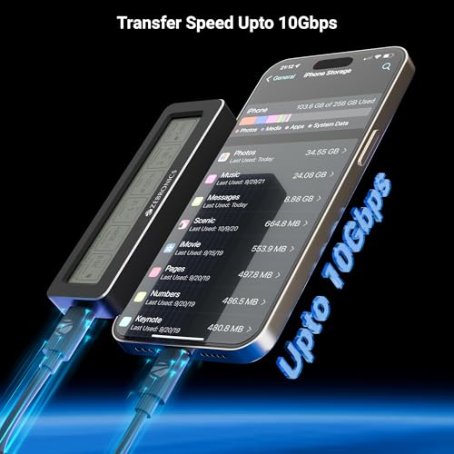 Image of Zebronics M.2 NVMe /SATA Enclosure, PCIe 3.0, 4TB(Max) Storage, Upto 10Gbps Transfer Speed, Supports 2230 /2242 /2260 /2280, Type-C 3.2 Gen2, Windows, Mac, Linux Support, Aluminum Case (CMN1000D)