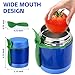 10oz Soup Thermo for Hot Food Kids Insulated Food Jar,Thermo Hot Food Lunch Container, Width Mouth Stainless Steel Lunch Box for Kids with Spoon (Blue)