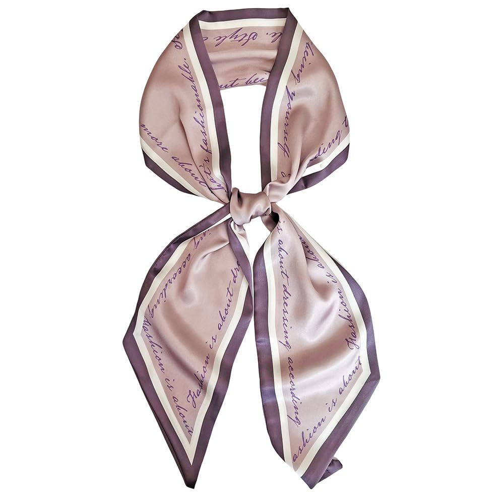 Silk Head Scarf for Hair Fashion Headwrap for Women Lightweight Neck Tie