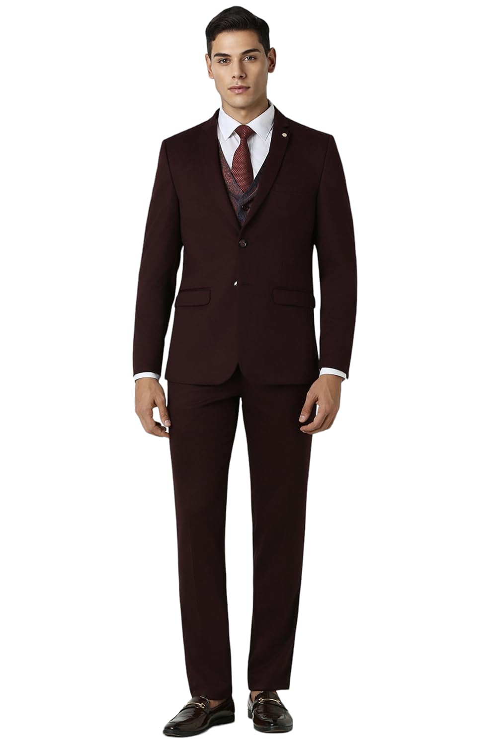 van heusen Men's Polyester Blend Three Piece Suit-Dress Set-picture-25