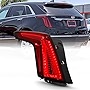 ACANII - For 2020-2021 Cadillac XT5 Dark Red Lens Full LED Tail Light Brake Lamp Assembly Replacement Left Driver Side