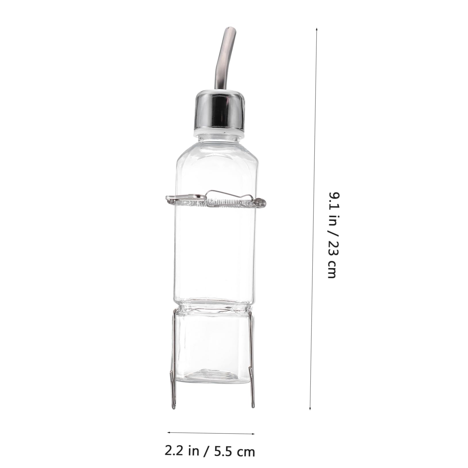 FRCOLOR 6 Pz Bevitore Di Conigli Perdita Guinea Pig Bottiglia Di Acqua Distributore Dacqua Coniglietto Mangiatoia Per Colibrì Finestra Bollitore Piatto Cibo Acciaio Inossidabile
