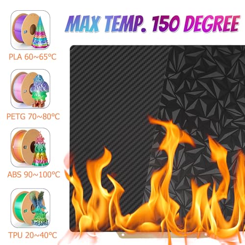 Nssnlur Smooth PEO PET Build Plate für Anycubic Kobra 2/Kobra 2 Neo/Kobra 2 Pro, Federstahl PEO PET Druckplatte 230x230 mm Kobra 2 3D Drucker Plattform – Bild 6