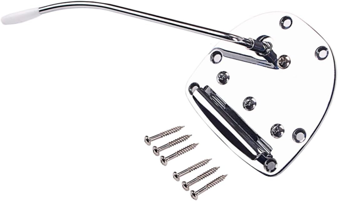 Kisangel Guitar Tremolo System Bridge Saddle Electric Guitar Vintage Bridge Tailpiece Easy Install Replacement Parts