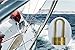 SEDORTI Weather Proof Lock, Solid Brass Padlock with Brass Long Shackle, 1-1/2