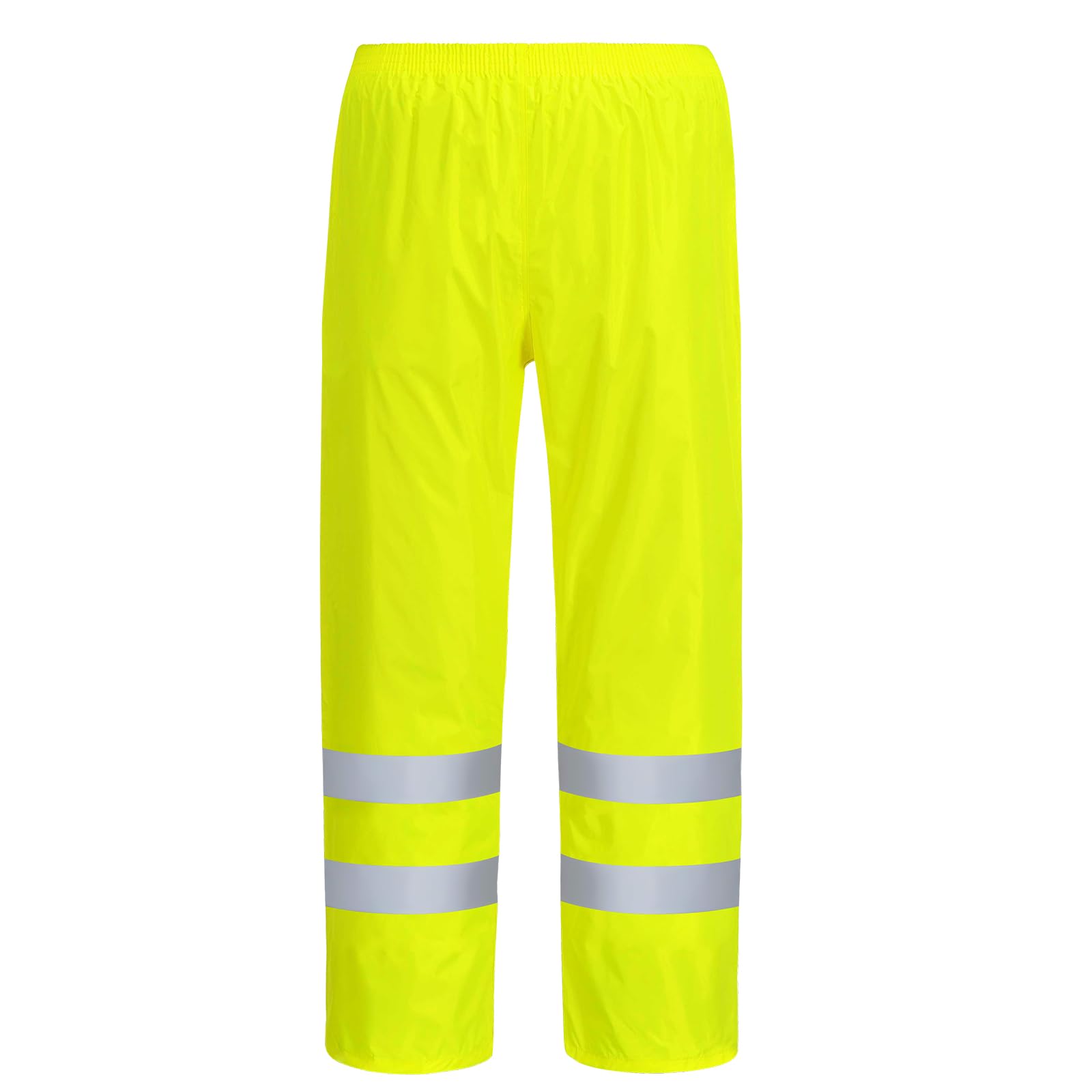 AUYAO Leichte Regenhosen Herren Damen Orange/Regen Warnschutzhose Winddichte Outdoorhose für Fahrrad Trekkinghose Wanderhose Camping Hose Warnschutz Regen-Latzhose Warnregenhose Arbeitshose (175~185)