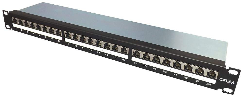 24 porte CAT 6A IDC STP Patch Panel, Connettori Patch Panel, Qtà X 1 | SGF24