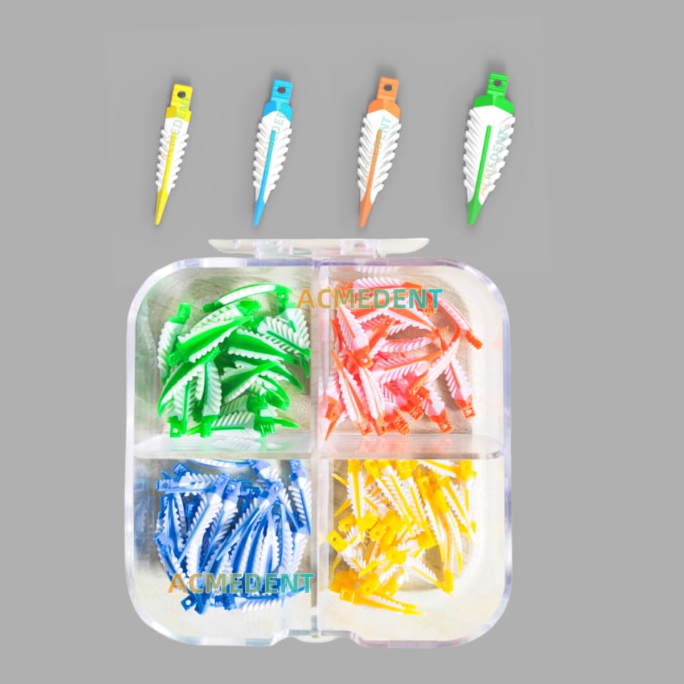 100Pcs Dental Strata Wedges Soft Face Cervical Seal Wedge Diastema Sectional Matrix Band
