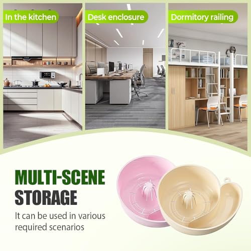 Obrotowa miska do mycia owoców i warzyw z sitkiem, przenośny kosz durszlak, oszczędność miejsca, pomocnik do zlewu kuchennego, wisząca konstrukcja, 2 sztuki