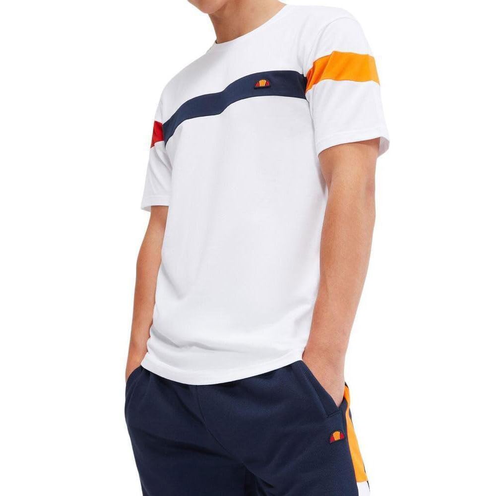Ellesse Men's White Us Caserio T-Shirt, White, M