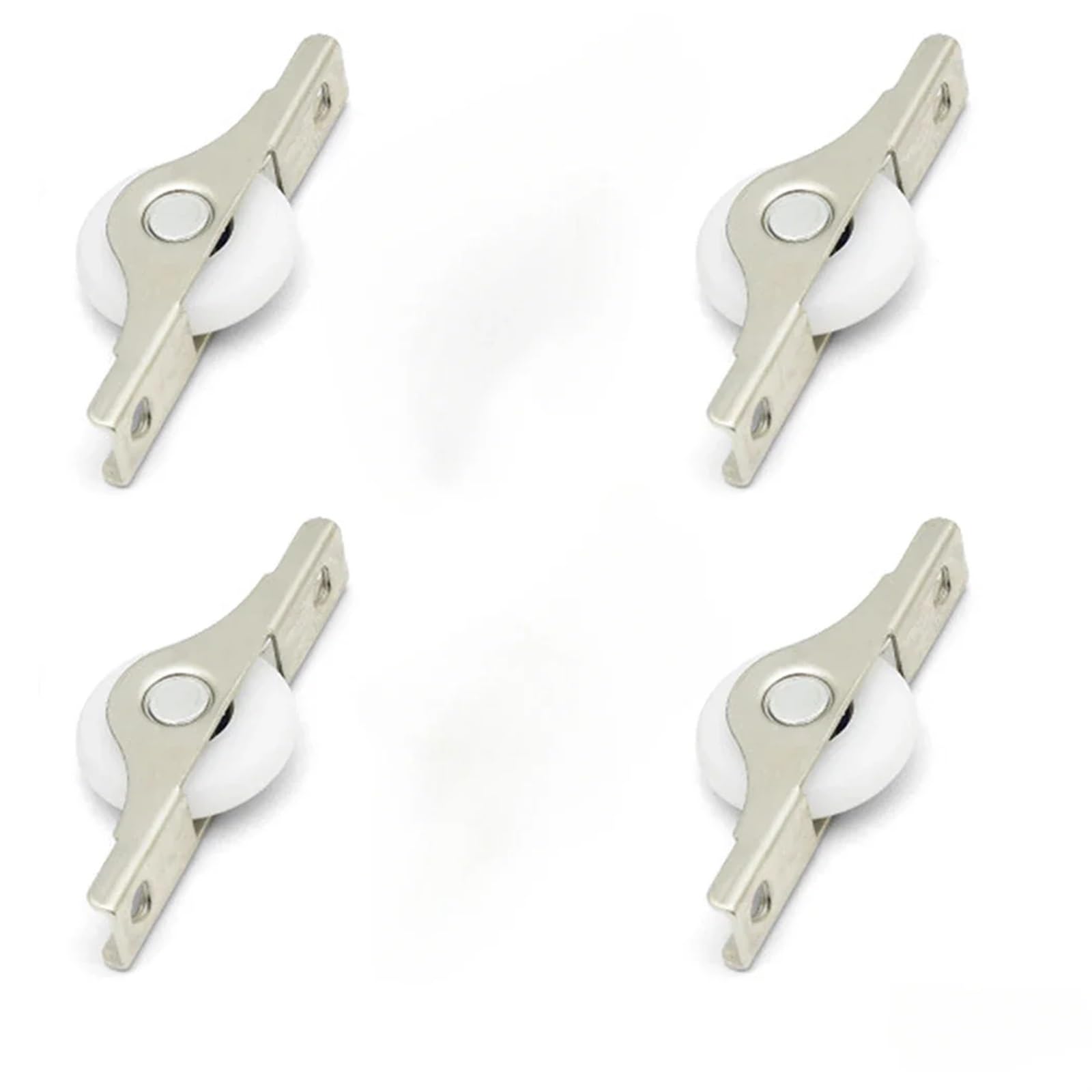 Oumifand 4Pcs 4/6Pcs Kitchen Wardrobe Sliding Door Roller Cabinet Casement Pulley Nylon Wheel Window Furniture Hardware(4Pcs)