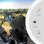 CPOWACE-Sport-Roof-Top-Compatible-with-2016-2024-Polaris-Ranger-570-Full-Size-Accessories-2-Piece-Combination-Hard-Roof-Top-Sun-Visor-Cover